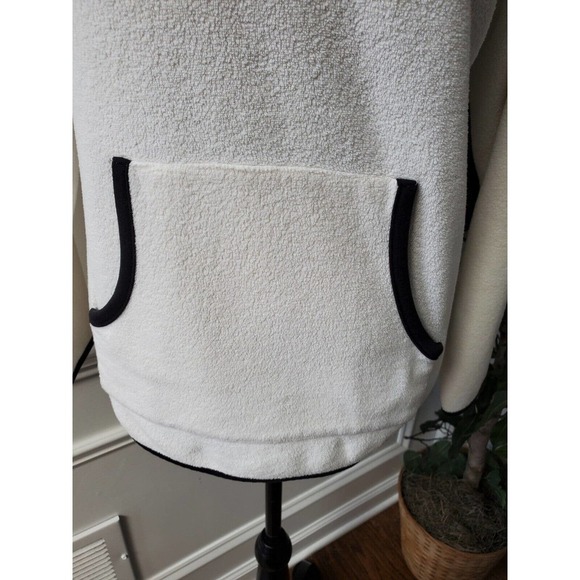 Vintage Talbots Solid Ivory Cotton Long Sleeve Pullover Casual Sweater Medium - Picture 4 of 9